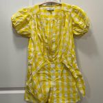 Color Me Courtney Yellow Gingham Keiko Romper Size 2 US $250 Photo 1