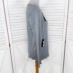 Westport ‎ 1962 Rhinestone Penguins Sweater Grey Medium Lightweight Crewneck Photo 2