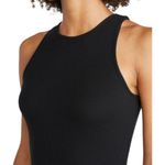 Marine layer  Lexi Daytime Midi Dress in Black Rib Women's Large Bodycon LBD NWT Photo 2