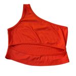 & Other Stories Shein Orange One Shoulder Crop Top Women Size 6 NWT | 8-1 Photo 0