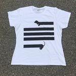 American Apparel 2XL Wos slim fit dachshund flag tee shirt Photo 1
