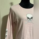 EUC Hot Leathers Pink and White Skull Graphic Long Sleeve size 2XL Photo 1