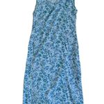 April Cornell Vintage 90s Blue Floral Midi Sundress 🔥 Photo 0