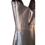 Topshop Metallic Silver Mini Dress Sleeveless Cocktail Party Occasion  4 Photo 5
