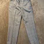Banana Republic  Pants Womens 4 Avery Plaid Gray Sparkle Casual Dress Career Prep Photo 0