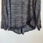 Cloth & Portrait Black Gray Cowlneck‎ Tunic Top NWT Large Photo 4