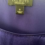 Talbots  100% Silk Purple Butterfly Sleeve Top Sz M Photo 5