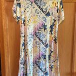 Chico's Chico’s Colorful ( blue/pink/white )Patterned dress size 1=medium Photo 4