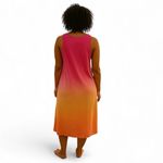 Gap  Ombré Tank Midi Dress – Pink to Sunset Orange Size XXL New Photo 1