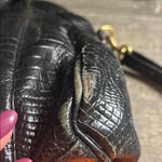 Brahmin  Louise Rose croc-embossed leather satchel with gold-tone hardware Photo 7