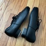 Capezio NWOT  Tap leather tie Dance shoes Oxfords lace whimsygoth metallic tips chunky block active Photo 3