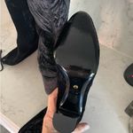 Stuart Weitzman New!  Vidaland Black Stretch Crushed Velvet OTK Boots Sz 9 $995‎ Photo 5