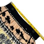 Vntg 80’s Dorothy Schoelen Safari Print Maxi Skirt Black Size 6 Photo 7