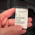 American Eagle  Oversized Green & Black Buffalo Plaid Babydoll Flannel Shirt Sz S Photo 6