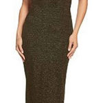 Dress the Population Claire Shimmer Strapless Midi Dress XS NWOT Photo 0