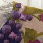 Kenar FINAL MARKDOWN Ladies’  Floral Cardigan w/Beaded Neckline (M) Photo 6