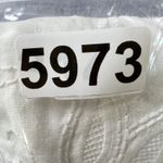 Jones New York  Signature White Linen Paisley Embroidered Button Front Shirt L‎ Photo 8