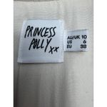 Princess Polly Linen Blend Belted Romper Beige Short Sleeve US 6 Photo 4