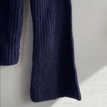 Verve Ami 100% acrylic  Midnight Blue Off-Shoulder Sweater Photo 4
