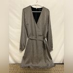 Banana Republic NWT Elephant Print Wrap Dress Size 14 Tall Photo 1