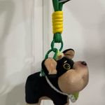 Chubby Dog Meme Keychain – Bee Sting Plush Pendant with Green Lanyard – 22cm new Photo 2