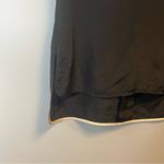 Hugo Boss Blouse 100% Silk Black V Neck Top w/ High Low Hem Sz US 2 EUC Photo 4