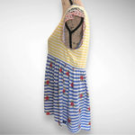 Matilda Jane  On My Mind Women's Short Sleeve Loose‎ Fit Striped Top Medium | NWT Photo 1