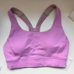 Lululemon NWT Athletica Pink Power Through Bra Sports Bra Padded Photo 0