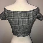 Brandy Melville NEW  Gray Plaid Crop Top Photo 3