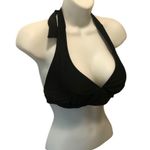 Athleta Black Underwire Swim Bikini Halter Top Size 36C/34D/32DD Pool Vacay Photo 1