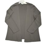 ESCADA Cardigan Sweater Womens Size 42 Gray Wool Knit Open Front Quiet Luxury Photo 3