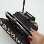 Vera Bradley  Black Quilted Wallet Clutch Kiss Lock ID Window Card Slots Photo 3