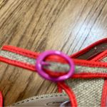 Poetic License | Chevron Woven Open Toe Wooden Heels Size 9 Orange Photo 6