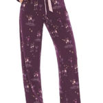 Soma  M Cool Nights Top & Bottom Pajama Set champagne glass print wine Pants Photo 0