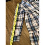 Francesca's Miami Plaid Tiered babydoll Shirt Mini Dress S Blue Photo 7