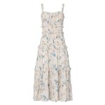 Saylor  Althea Floral Swiss Dot Midi Dress Photo 1