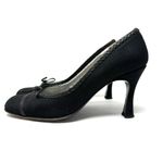 PHYLLIS POLAND for BERGDORF GOODMAN, fabric heels, made in Italy, size 8.5 Black Photo 4