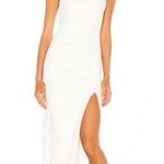 Lovers + Friends Nami Maxi Dress (white one shoulder w/ slit) Photo 0