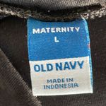 Old Navy  Black Maternity Rollover Joggers Photo 4
