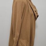 Theory camel draped flyaway cardigan size medium Photo 1