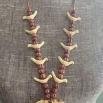 Native American 1970s Ted DeGrazia Hand painted Children of the World Necklace Brown Photo 0