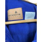 Liz Claiborne Women's Vintage  Shirt Dress Western Style‎ Blue Corduroy Midi 90's Photo 5