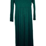 Dark Green Long Sleeved Maxi Dress Medium Photo 2