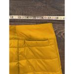 Smartwool  Smartloft Quilted Down Zip Short Skirt Sz Med MUSTARD YELLOW RARE Wool Photo 4