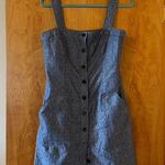 Derek Lam  Design Nation Chambray Jumper Dress Organic Cotton Button Front Sz 12 Photo 0