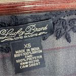 Lucky Brand Embroidered Sheer Chiffon Tee Shirt Navy Blue XS Photo 8