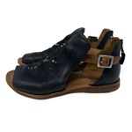 Miz Mooz NWT  Women's Feat Black Leather Studded Cutout Sandals 39/8.5 Photo 3