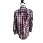 Aerie  Women's Button Down Top Small Blue White Pink Photo 2