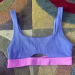 Aerie Like-New  Scoop Neck Purple Pink Cutout Bikini Swim Bathing Suit Top Medium Photo 0