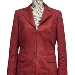 NYGARD Vtg Y2k 8 Suede Blazer Jacket Rust Orange Southwestern Western Rodeo Prep Photo 0